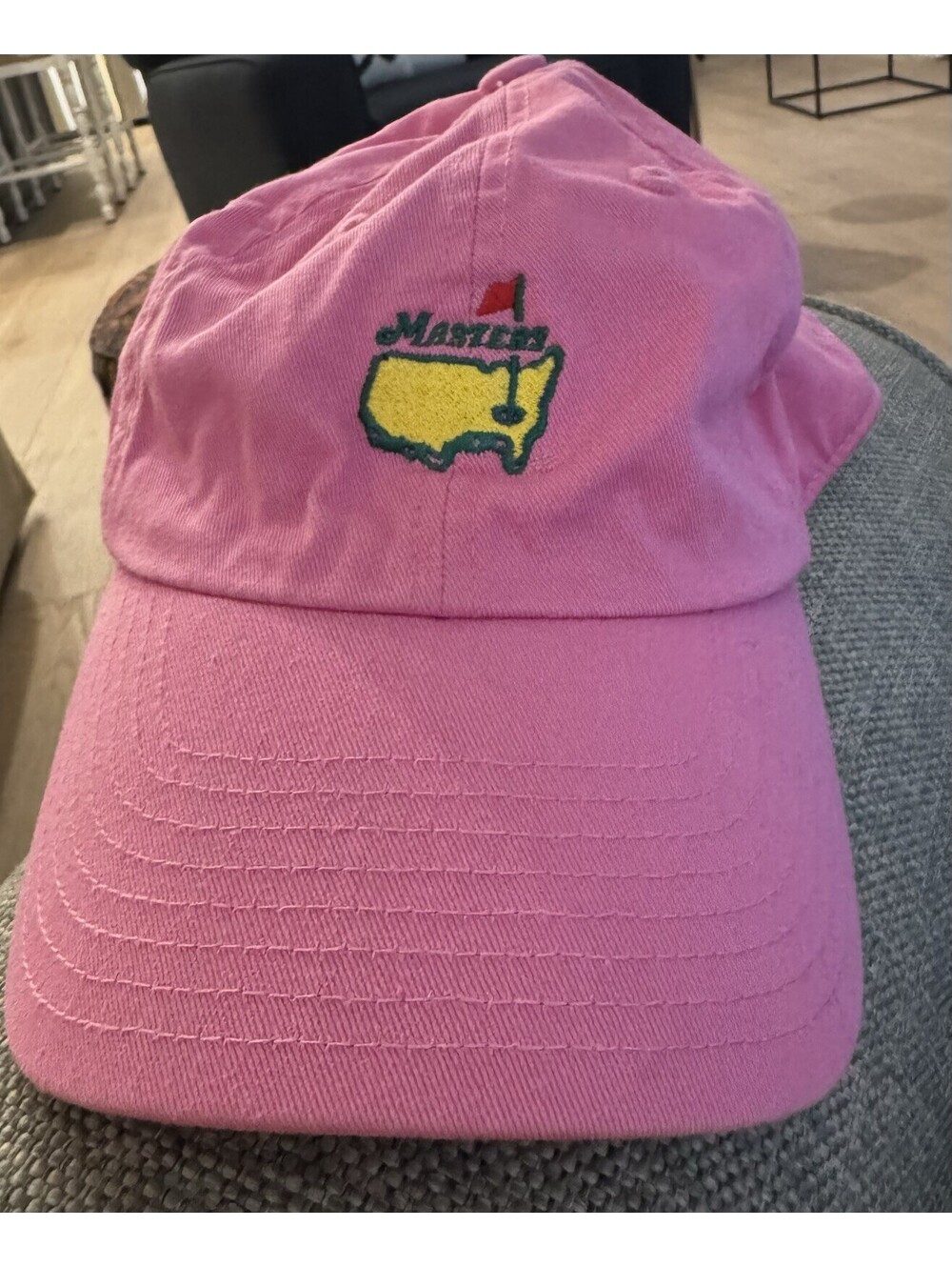 Magnolia Lane MASTERS PGA GOLF Hat Cap PINK Adjustable Logo Augusta EXCELLENT